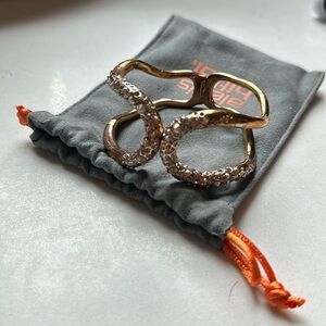 Alexis Bittar Miss Haversham hinged cuff with Crystals